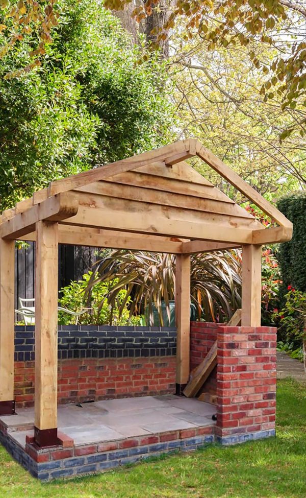 Wooden BBQ Shelter
