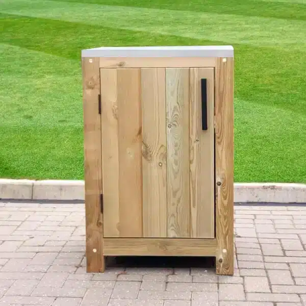 Outdoor Rustic Kitchen Cabinet with Shelf And 1 Door 600mm Wide - Image 3